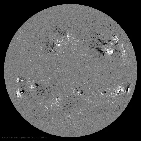 Image of Sun's magnetic field