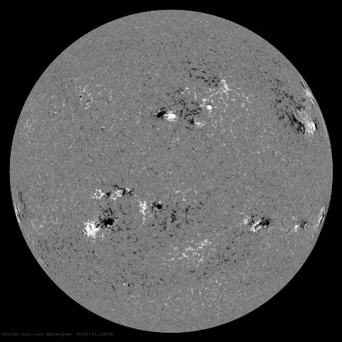 Image of Sun's magnetic field