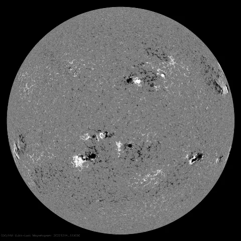 Image of Sun's magnetic field