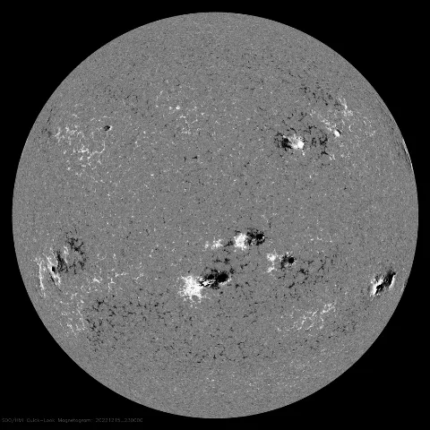 Image of Sun's magnetic field