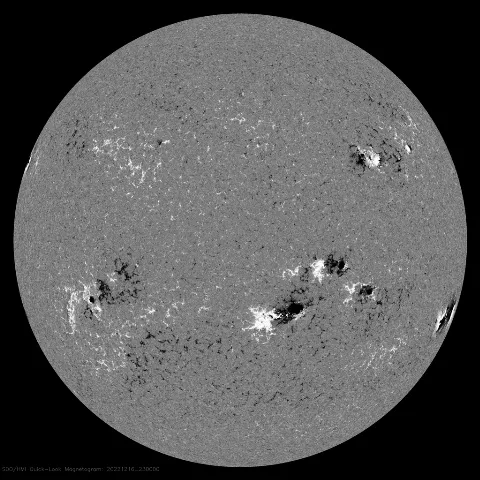 Image of Sun's magnetic field