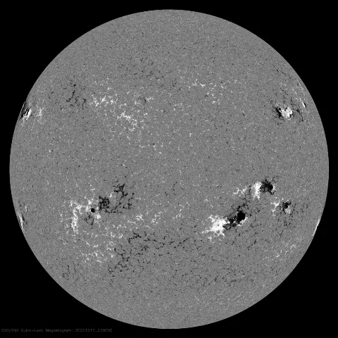 Image of Sun's magnetic field