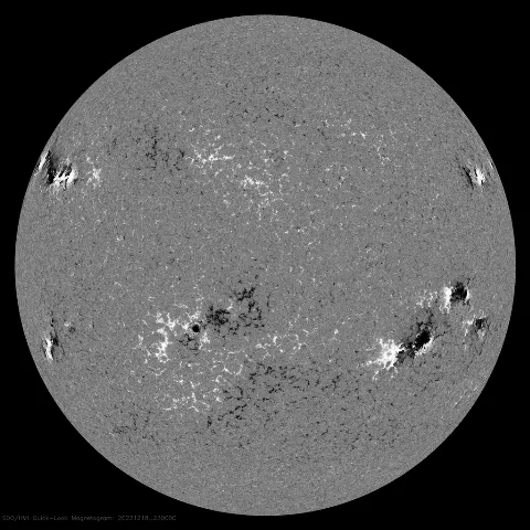 Image of Sun's magnetic field