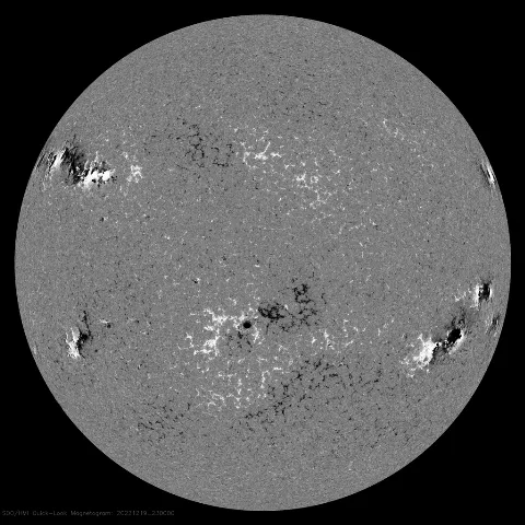 Image of Sun's magnetic field