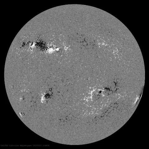 Image of Sun's magnetic field