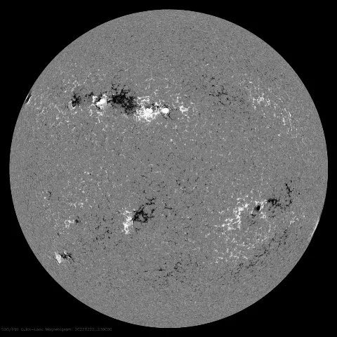 Image of Sun's magnetic field