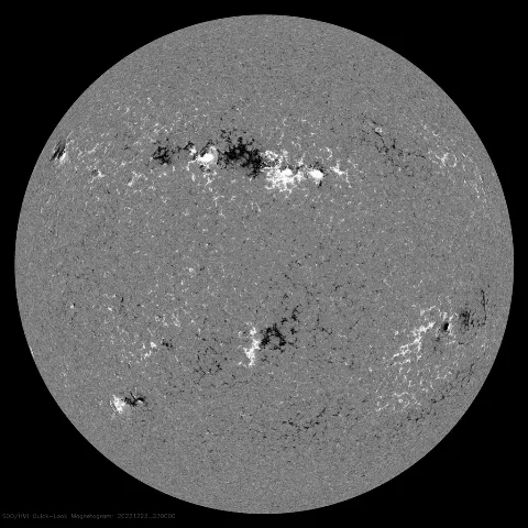 Image of Sun's magnetic field