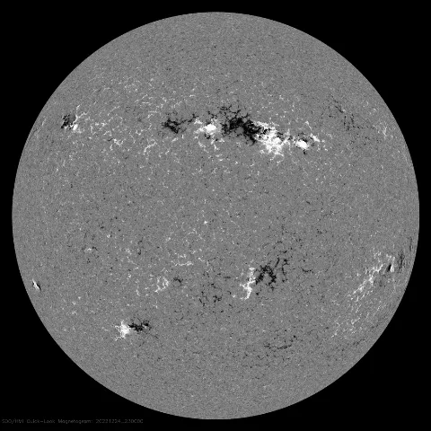 Image of Sun's magnetic field