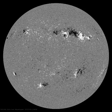 Image of Sun's magnetic field