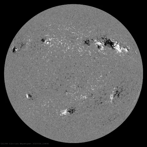 Image of Sun's magnetic field