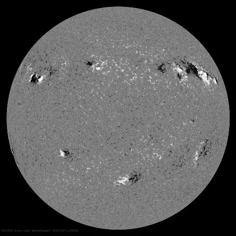 Image of Sun's magnetic field