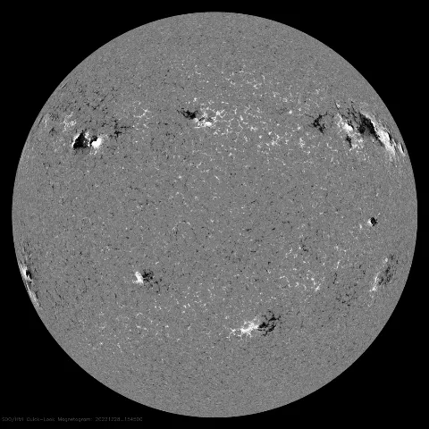 Image of Sun's magnetic field