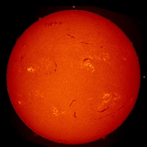 Image of Sun's chromosphere