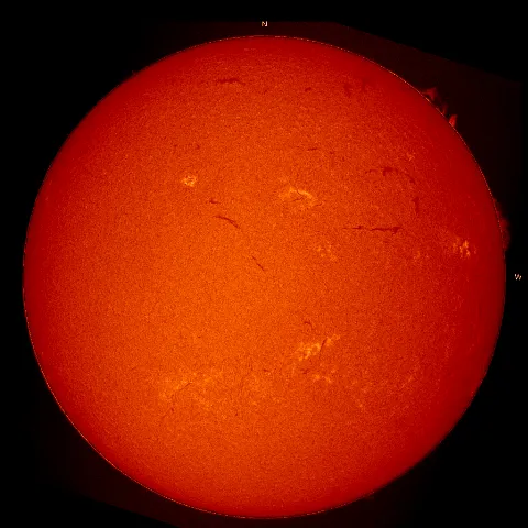 Image of Sun's chromosphere