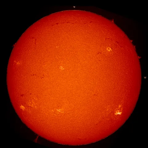 Image of Sun's chromosphere