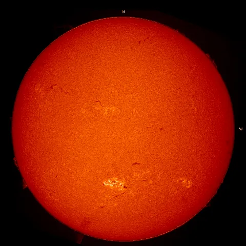 Image of Sun's chromosphere