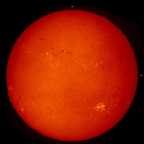 Image of Sun's chromosphere