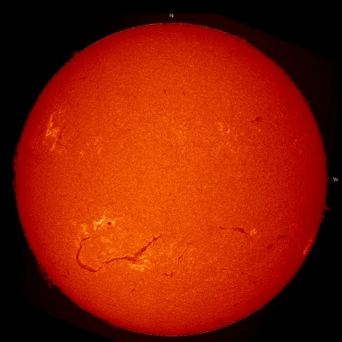 Image of Sun's chromosphere