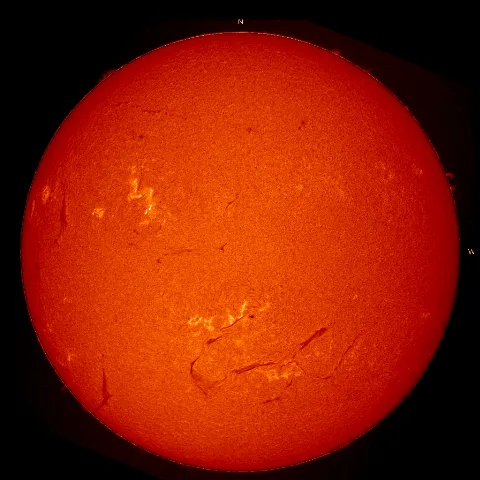 Image of Sun's chromosphere