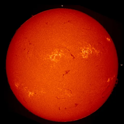 Image of Sun's chromosphere