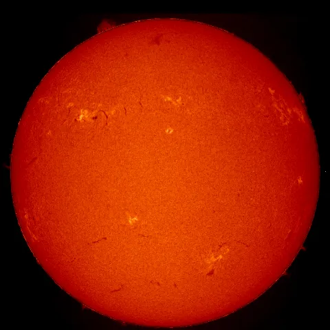 Image of Sun's chromosphere