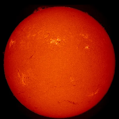 Image of Sun's chromosphere