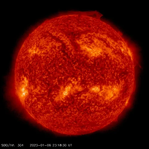 Image of Sun's transition region