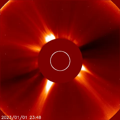 Image of solar wind