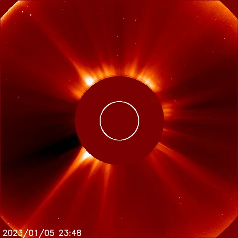 Image of solar wind