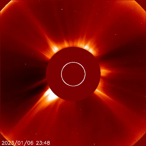 Image of solar wind