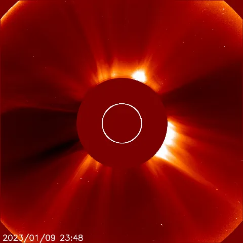 Image of solar wind