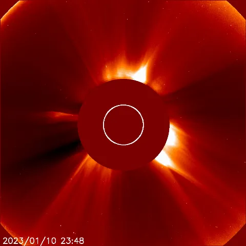 Image of solar wind