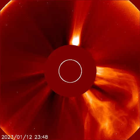 Image of solar wind