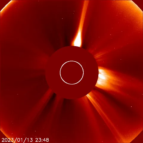 Image of solar wind