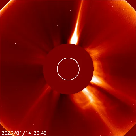 Image of solar wind