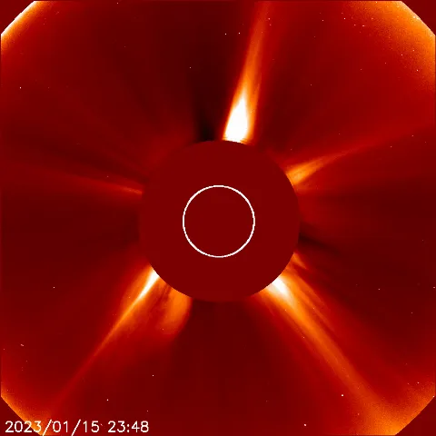 Image of solar wind