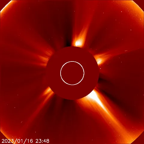 Image of solar wind