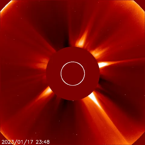 Image of solar wind