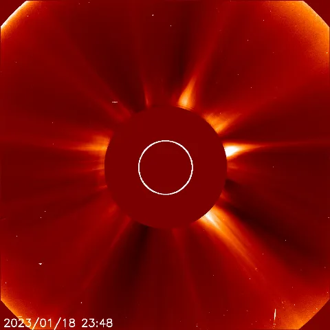 Image of solar wind