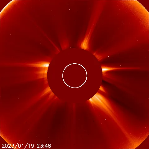 Image of solar wind