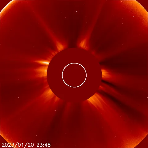 Image of solar wind