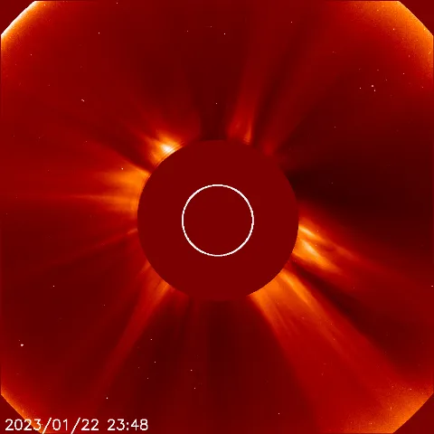 Image of solar wind