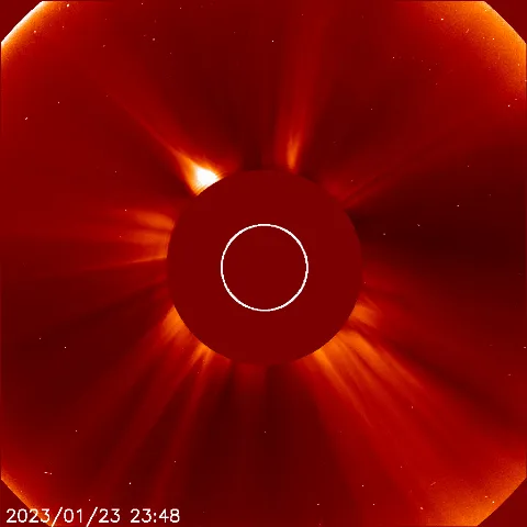 Image of solar wind