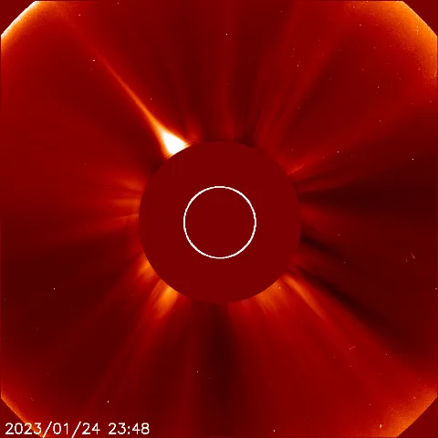 Image of solar wind