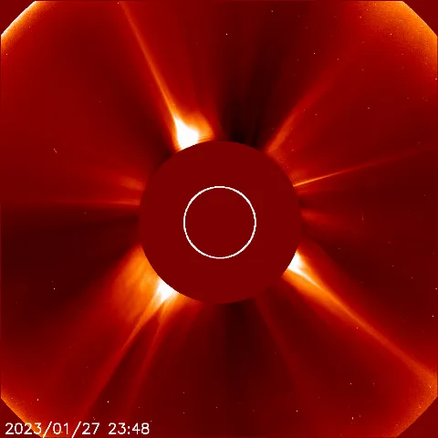 Image of solar wind