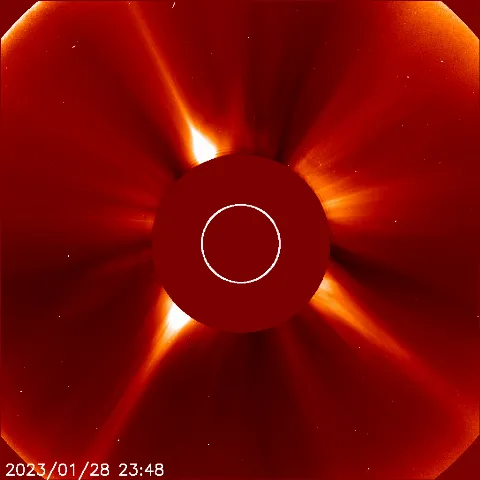 Image of solar wind