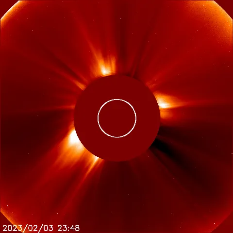 Image of solar wind