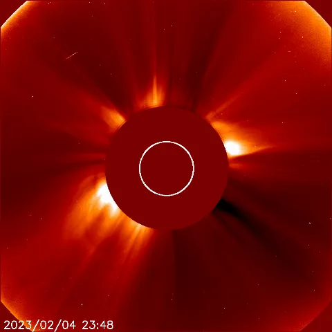 Image of solar wind