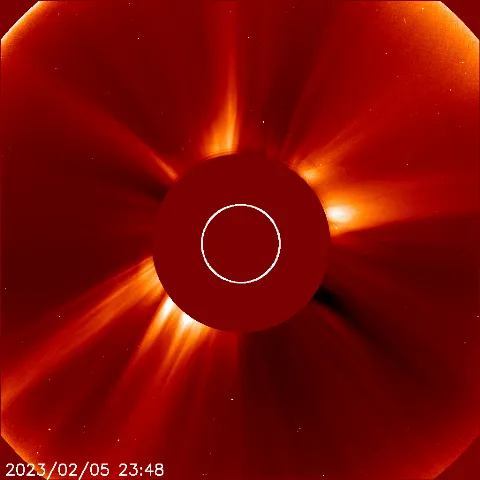 Image of solar wind