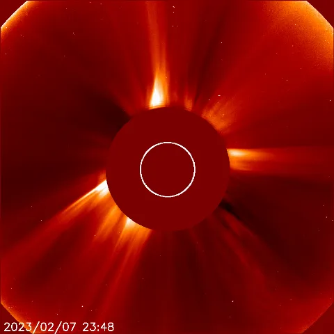 Image of solar wind